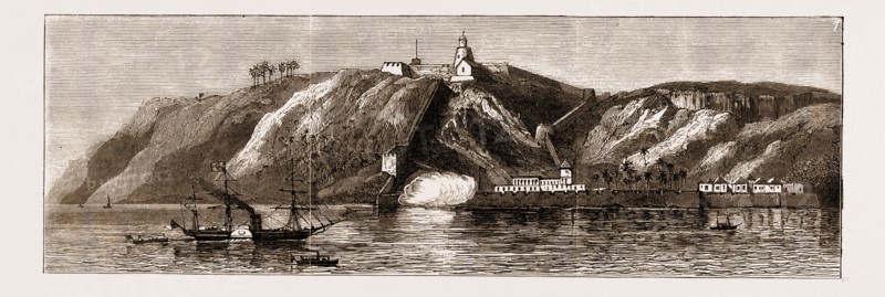 1. The Indian Government steamer May Frere, with the Prince of Wales on board, passing Aguada Fort, Goa. 2. The Island of Jinjeeraâ€îHarbour of Rajpuri, fifty miles from Bombay. THE ROYAL VISIT TO INDIAâ€îFROM SKETCHES BY A NAVAL OFFICER, 1876