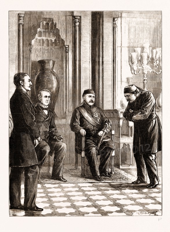 THE EASTERN QUESTION: AN AMBASSADORIAL AUDIENCE WITH THE SULTAN, ISTANBUL, TURKEY, 1876