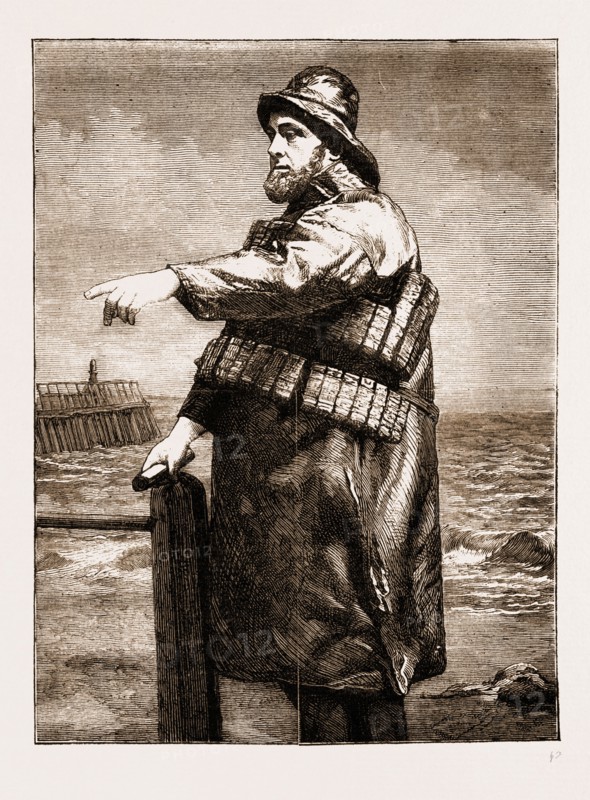 COXSWAIN ROBERT HOOK (OF THE LOWESTOFT LIFEBOAT "SAMUEL PLIMSOLL"), THE SAVIOUR OF MORE THAN TWO HUNDRED LIVES, 1883