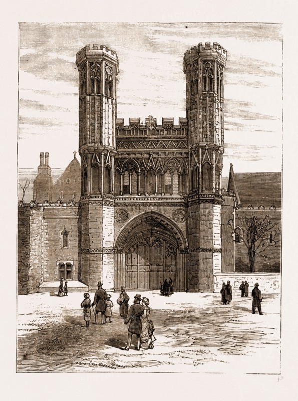 ST. AUGUSTINE'S GATEWAY, CANTERBURY, UK, 1883