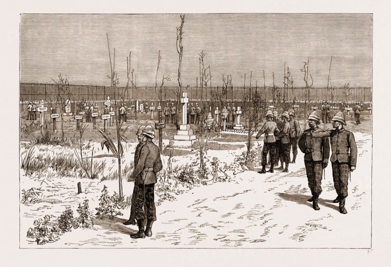 EGYPT, 1883: THE ENGLISH CEMETERY AT TEL-EL-KEBIR
