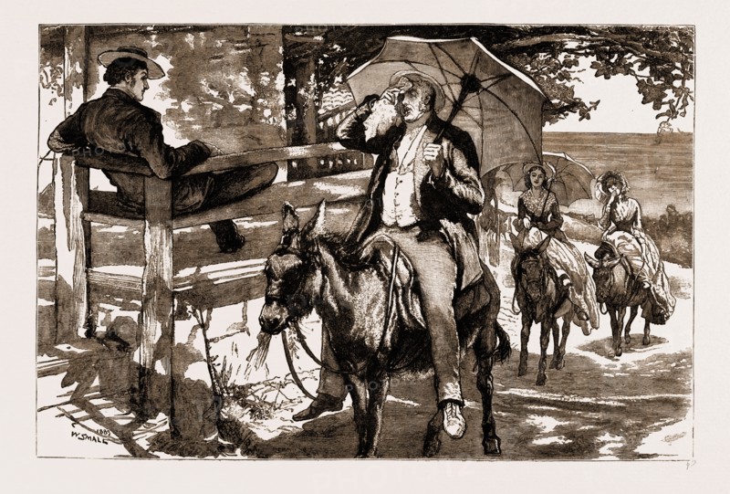 THIRLBY HALL, DRAWN BY WILLIAM SMALL, 1883; Three more figures came into view, one by one.