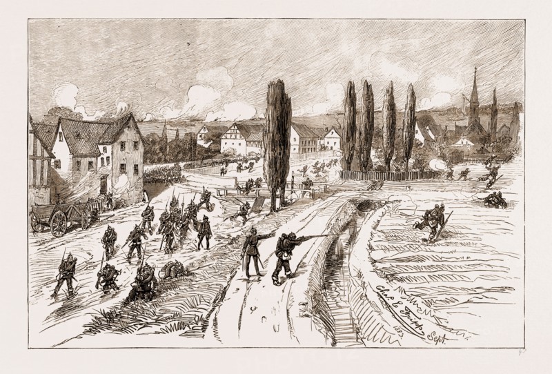 WITH THE ELEVENTH ARMY CORPS, NEAR HOMBURG: THE CAPTURE OF ESCHENBACH, GERMANY, 1883
