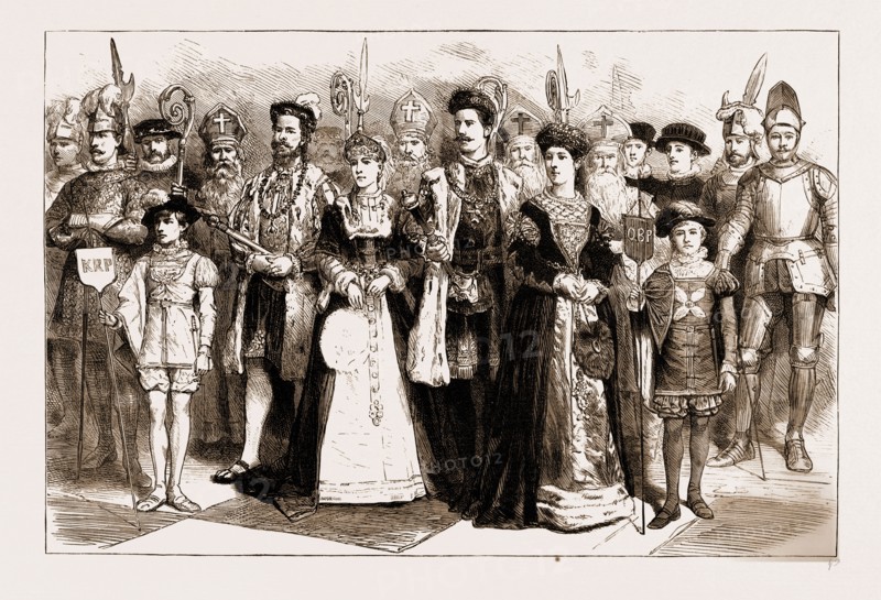 A CHESS TOURNAMENT WITH LIVING PIECES AT BRIGHTON, UK, 1883
