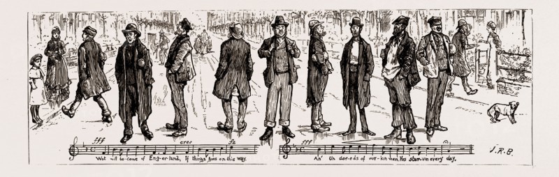 THE UNEMPLOYED, UK, 1886