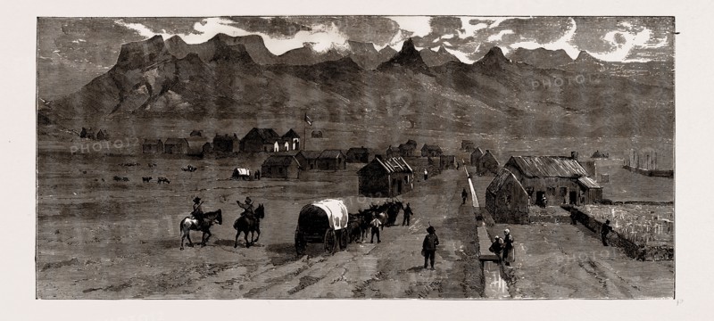 VRIJHEID, THE INTENDED CAPITAL OF THE NEW DUTCH ANNEXATION IN ZULULAND, SOUTH AFRICA, 1886