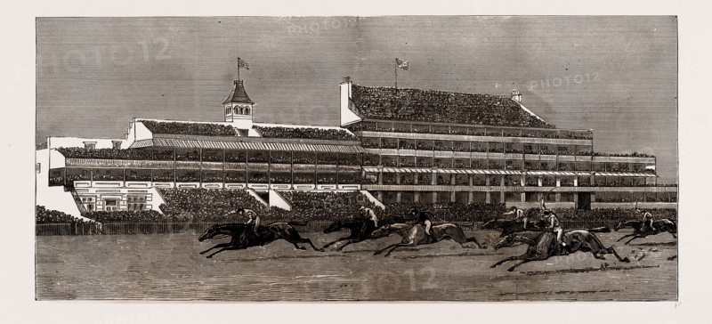THE NEW ROYAL STAND AT EPSOM, UK, 1886