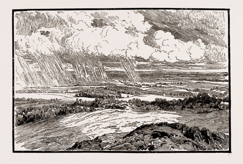 ILLUSTRATIONS FROM THE CATALOGUE OF THE ROYAL INSTITUTE OF PAINTERS IN WATER COLOURS: CLOUDS AND SHADOWS, BY C.E. Johnson, R.I., 1886