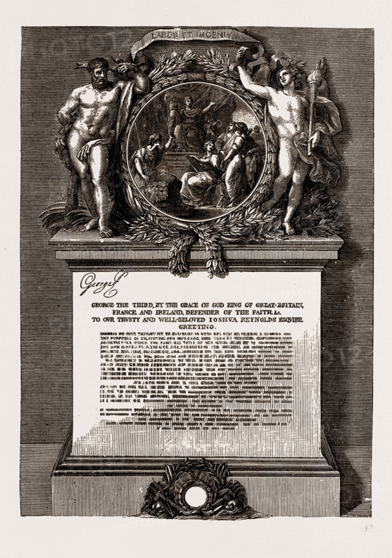 ROYAL ACADEMY DIPLOMA OF SIR JOSHUA REYNOLDS