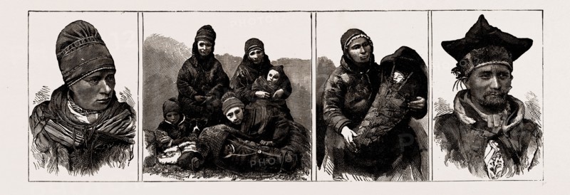 LAPPS AT TROMSODALEN, NORWAY, 1886