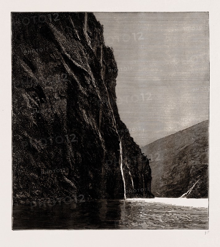 THE SEVEN SISTERS, GEIRANGER FJORD, NORWAY, 1886