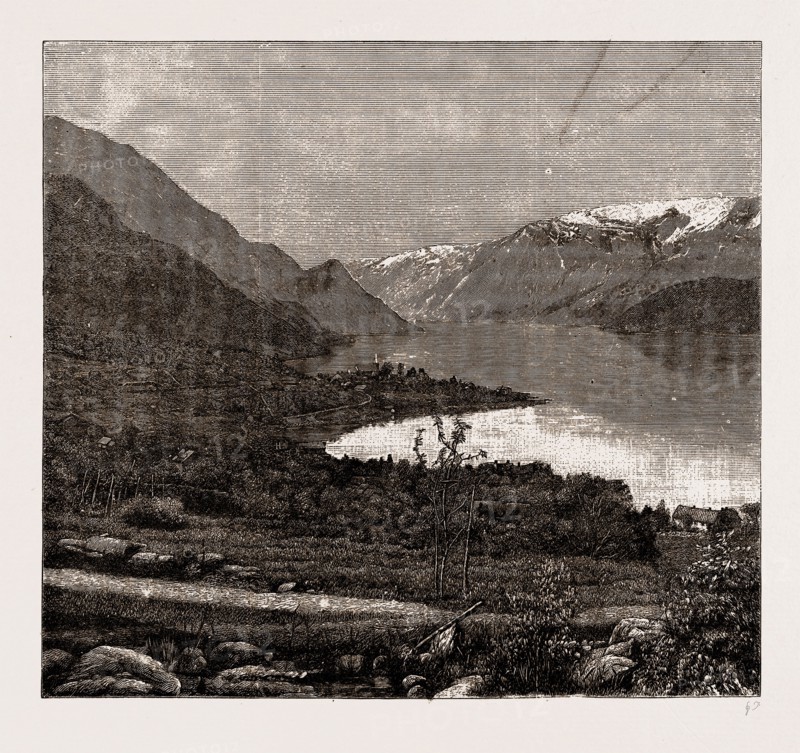 THE FOLGEFONDEN, FROM ULLENSVANG, HARDANGER, NORWAY, 1886