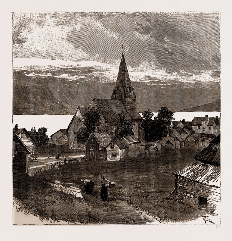 VOSSEVANGEN, NORWAY, 1886