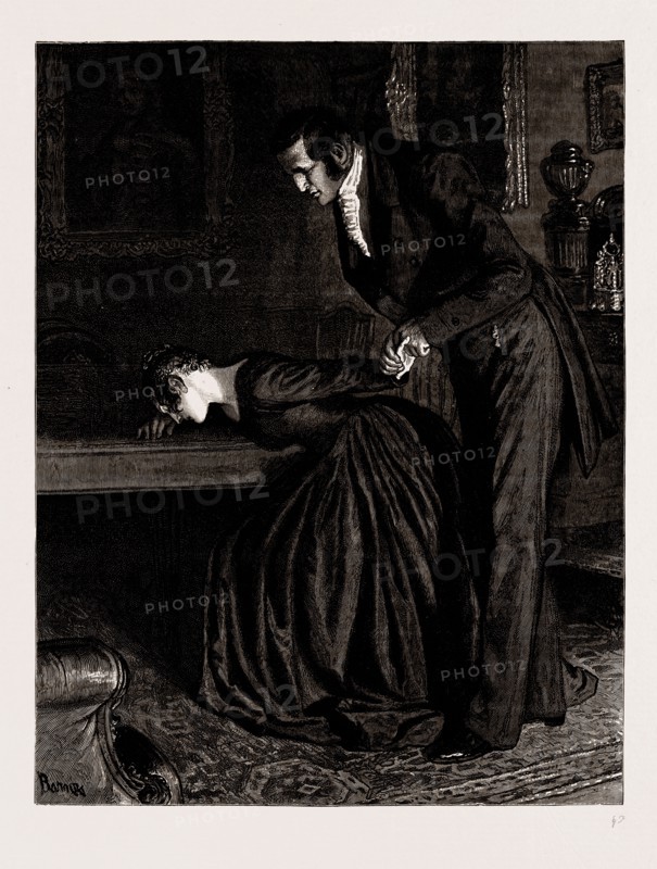THE MAYOR OF CASTERBRIDGE, DRAWN BY ROBERT BARNES, WRITTEN BY THOMAS HARDY, 1886; "Don't cry, don't cry," said Henchard, with vehement pathos, "I can't bear it, I won't bear it."