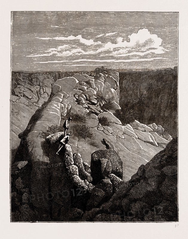 SCOTT FALLS, KALAHARI DESERT, 1886