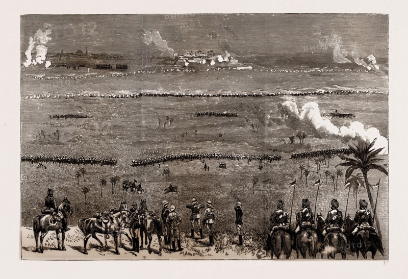 AT THE CAMP OF EXERCISE, DELHI, INDIA, 1886: FINAL ASSAULT OF THE NORTHERN FORCE AT DELHI, ACTION AT THE VILLAGE OF MOOKUNDPOOR