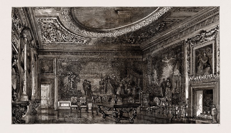 HAM HOUSE, NEAR RICHMOND, UK, 1886: CABAL ROOM
