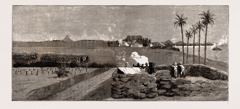 WITH THE NILE FRONTIER FIELD FORCE, ATTACK ON THE REBELS AT KOSHEY AND GINISS, 1886: Wire Entanglement, Sandbag Fort