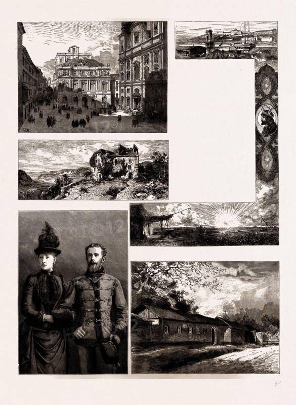AUSTRIA-HUNGARY IN WORD AND PICTURE, 1886: THE OLD UNIVERSITY PLATZ, VIENNA; THE HABSBURG, ARGOVIE, SWITZERLAND, THE CRADLE OF THE HAPSBURG DYNASTY; ISTVAN; THE CROWN PRINCE RUDOLF AND THE CROWN PRINCESS STEPHANIE; THE HOUSE WHERE HAYDN WAS BORN