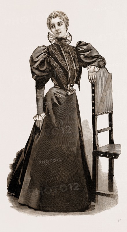 AN INDOOR DRESS, 1897