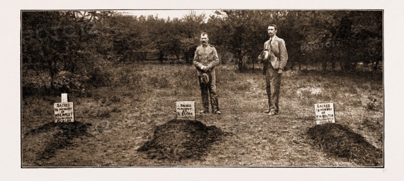 THE LATEST RISING IN SOUTH AFRICA: THE GRAVES OF THE MURDERED TRADERS AT POKWANI, 1897