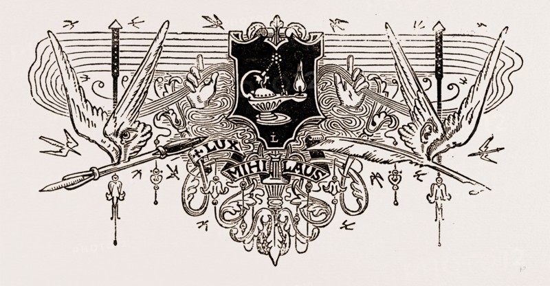 Ornament, engraving 1873