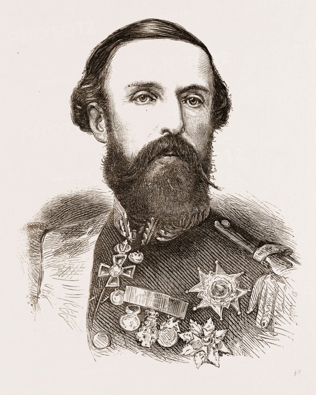 OSCAR II., KING OF SWEDEN AND NORWAY, engraving 1873