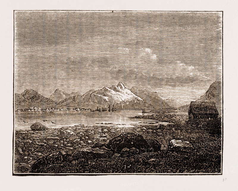 TROMSOE, Norway engraving 1873