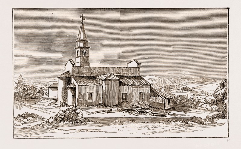 THE CHURCH OF CONEGLIANO, WHERE 34 PERSONS WERE KILLED AND 25 WERE WOUNDED, Earthquake in Italy 1873