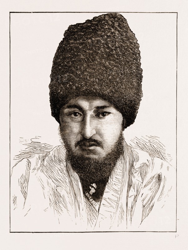 SEYD-MUHAMMED-RACHIM-BOGADUR, KHAN OF KHIVA UZBEKISTAN, ENGRAVING 1873