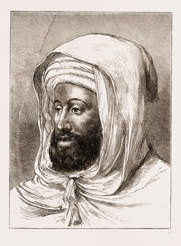 SIDI MOHAMMED, THE LATE SULTAN OF MOROCCO, ENGRAVING 1873