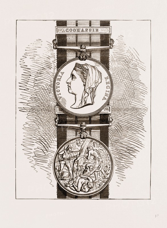 MEDAL AWARDED TO THE TROOPS ENGAGED IN THE ASHANTEE WAR, 1875