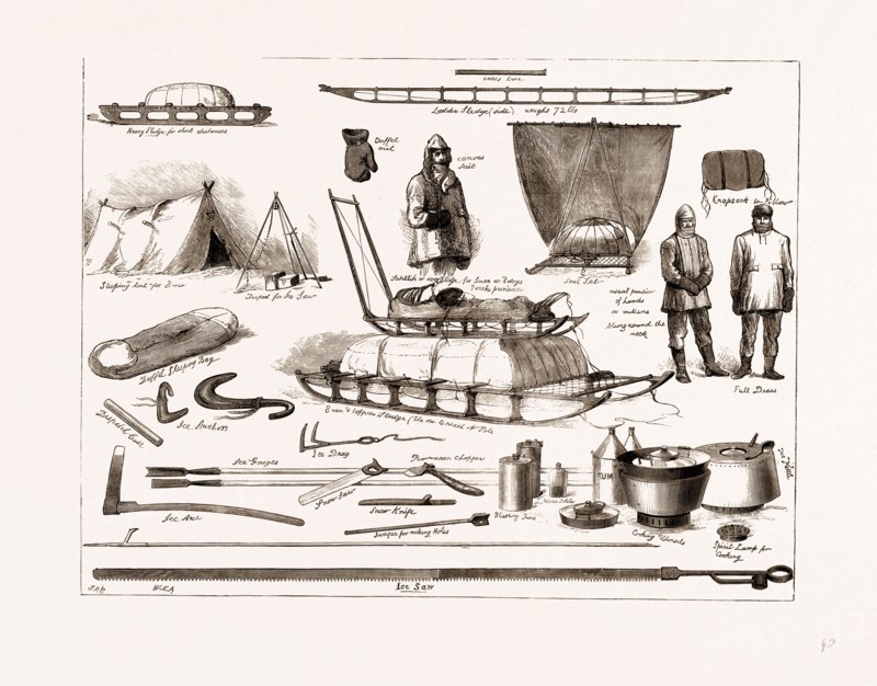 THE ARCTIC EXPEDITION: APPARATUS TO BE USED BY THE EXPLORERS, 1875