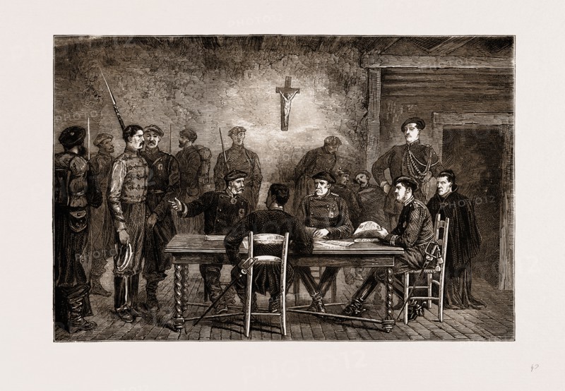THE CIVIL WAR IN SPAIN, 1875: A CARLIST COURT-MARTIAL AT ANDOAIN (HEADQUARTERS OF THE GUIPUZCOA FORCES)