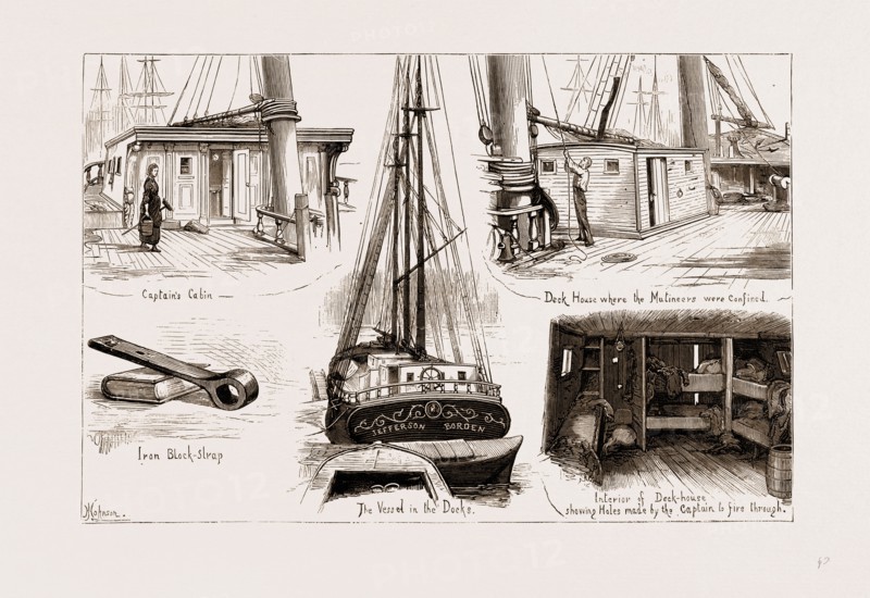MUTINY ON BOARD THE "JEFFERSON BORDEN", 1875