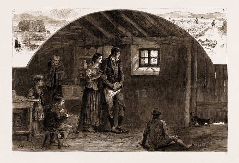 THE LAND AGITATION IN IRELAND, 1881: 1. A Bog-Cabin in Roscommon. 2. Her Majesty's Highway. 3. How Subscriptions are Collected.