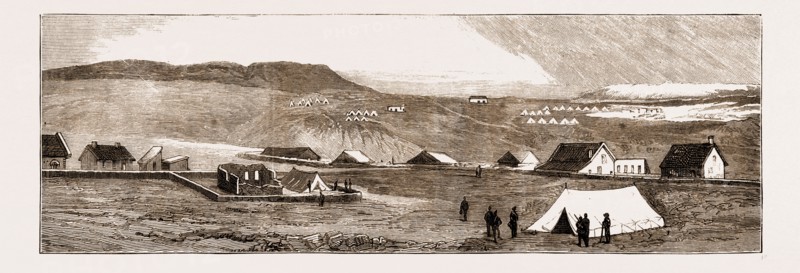 VIEW OF STANDERTON, TRANSVAAL, NOW BESIEGED BY THE BOERS, SOUTH AFRICA, 1881