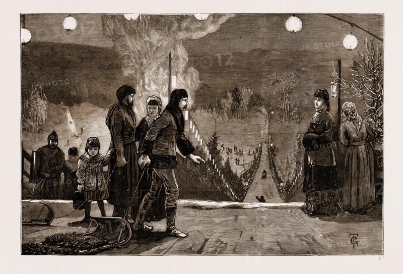 WINTER SPORTS IN CANADA: LORD LORNE'S TOBOGGANING PARTY AT GOVERNMENT HOUSE, 1881