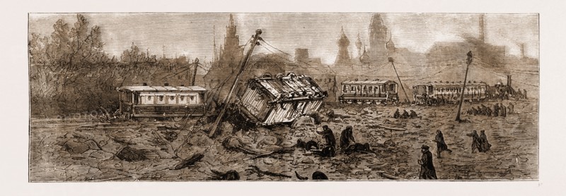 THE LATE CZAR ALEXANDER II.: THE ATTEMPT TO BLOW UP THE IMPERIAL TRAIN NEAR MOSCOW, DEC. I, 1879, SCENE AFTER THE EXPLOSION