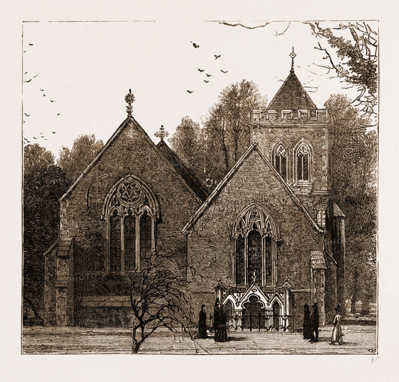 HUGHENDEN CHURCH, UK, 1881