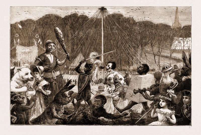 MAY DAY FETE AT WORSLEY, MANCHESTER, UK, 1881
