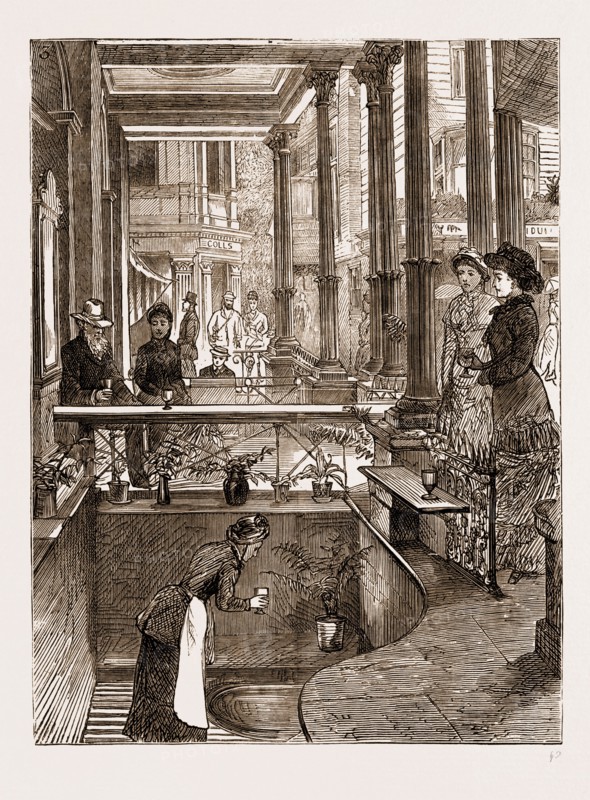 THE BATH AND WEST OF ENGLAND AGRICULTURAL SHOW AT TUNBRIDGE WELLS, UK, 1881: The Wells.