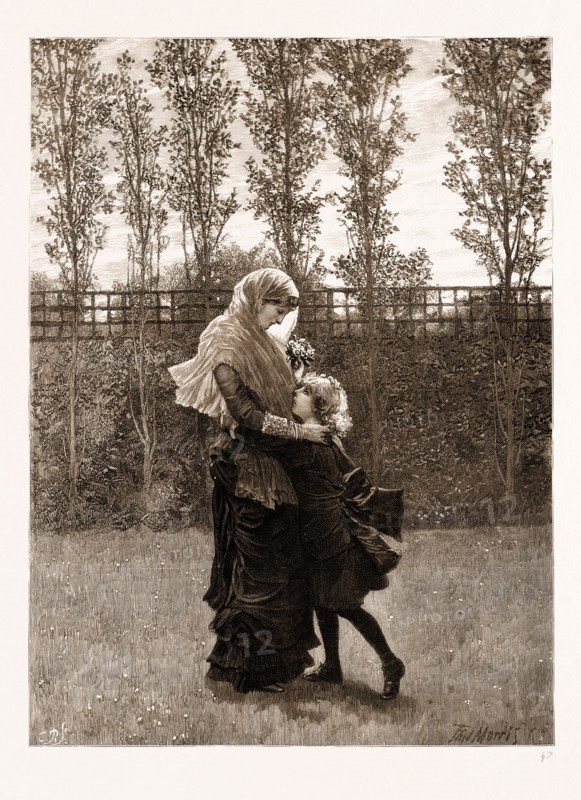 "MAMMA'S BIRTHDAY", FROM THE PAINTING BY P.R. MORRIS, A.R.A., EXHIBITED AT MCLEAN'S GALLERY, 1881