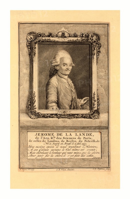 Jerome de La Lande, C.F. Fritschius, sculp.