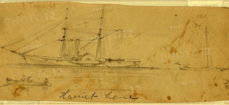 Harriet Lane, between 1860 and 1865, drawing on cream paper pencil, 8.6 x 21.8 cm. (sheet), by Alfred R Waud, 1828-1891, an american artist famous for his American Civil War sketches, America, US, 1862-1865, by Alfred R Waud, 1828-1891, an american artist famous for his American Civil War sketches, America, US