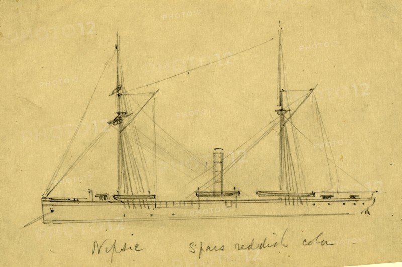 Nipsic, between 1860 and 1865, drawing on cream paper pencil, 11.3 x 17.7 cm. (sheet), 1862-1865, by Alfred R Waud, 1828-1891, an american artist famous for his American Civil War sketches, America, US