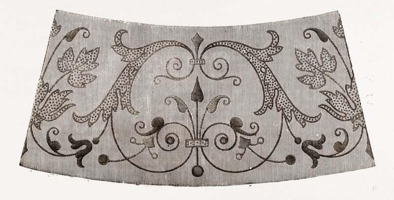 DETAIL OF CHEMISE, NEEDLEWORK, 19th CENTURY FASHION