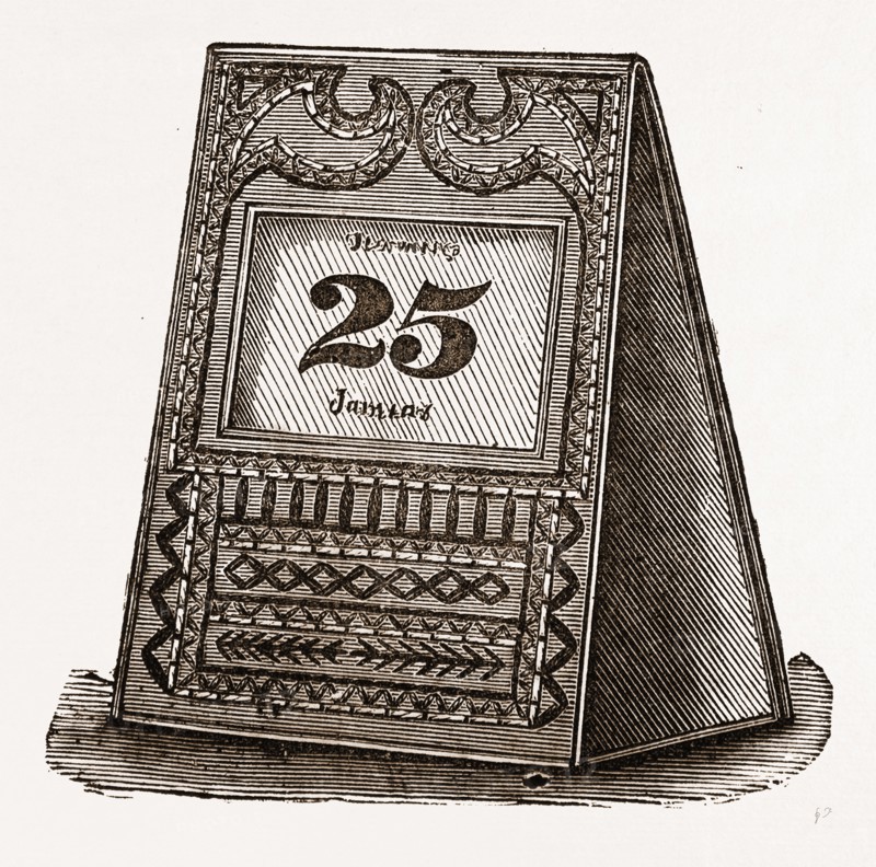 ORNAMENTAL ALMANAC, 19th Century