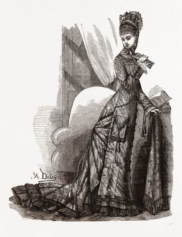 VISITING TOILETTE, 19th CENTURY FASHION
