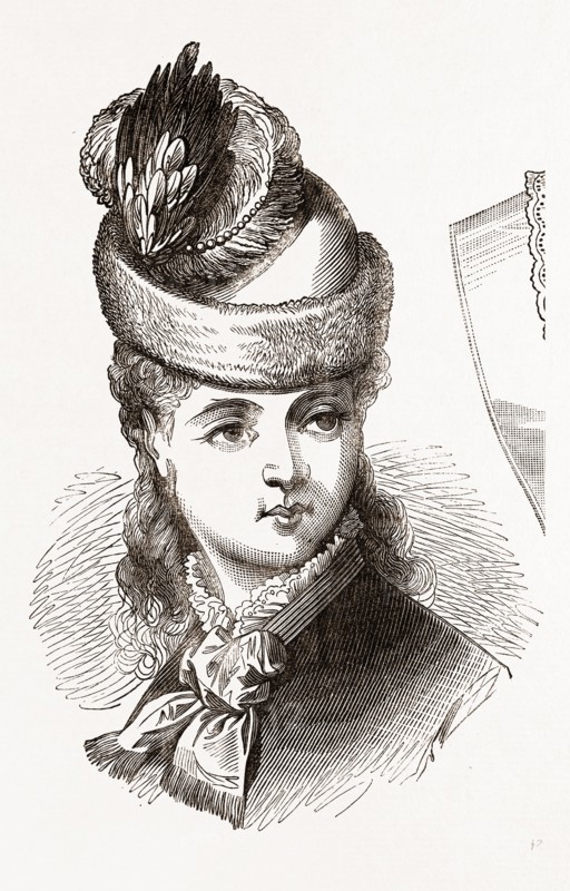 19th CENTURY FASHION, BONNET